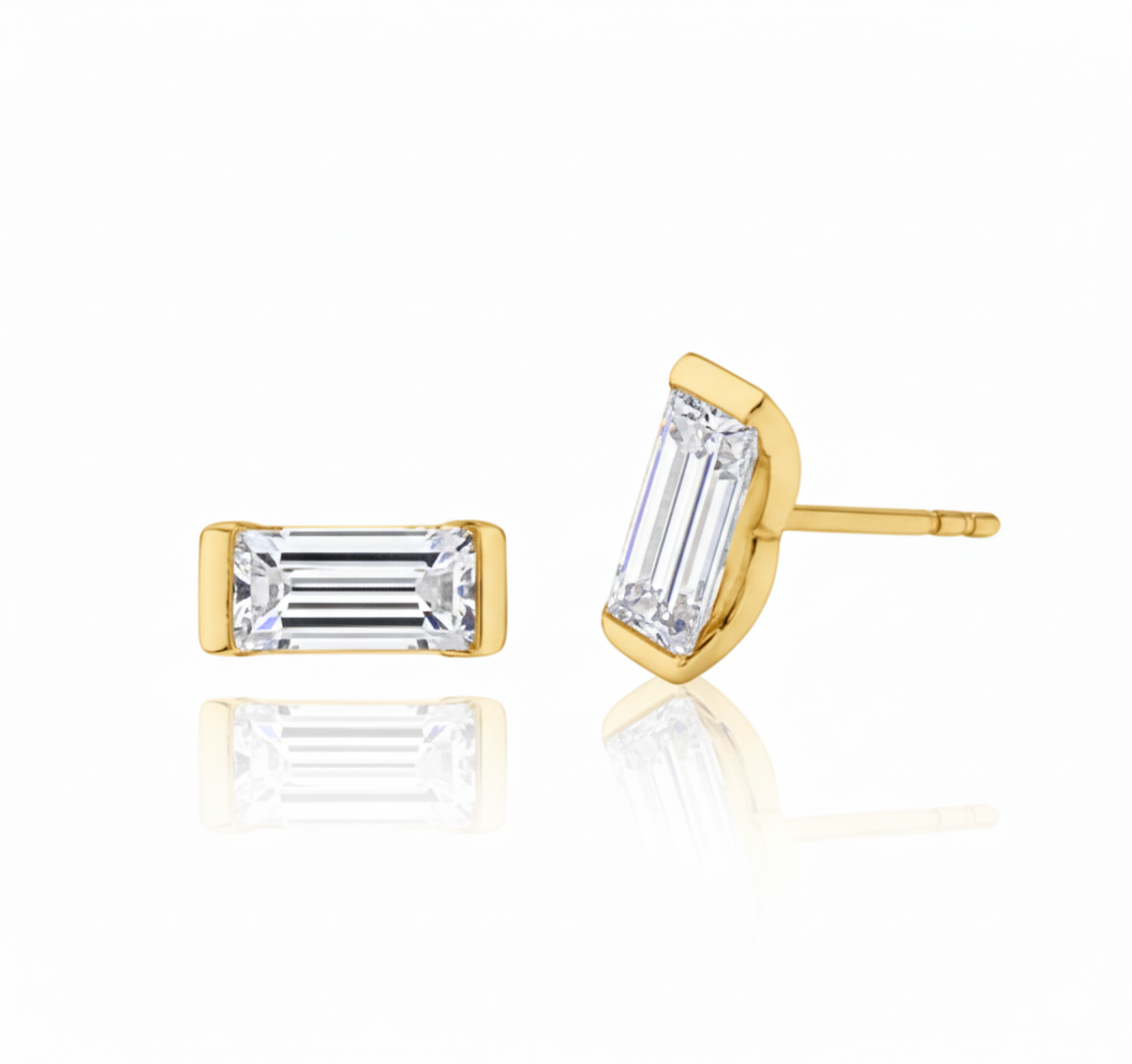 Linéa Baguette Studs
