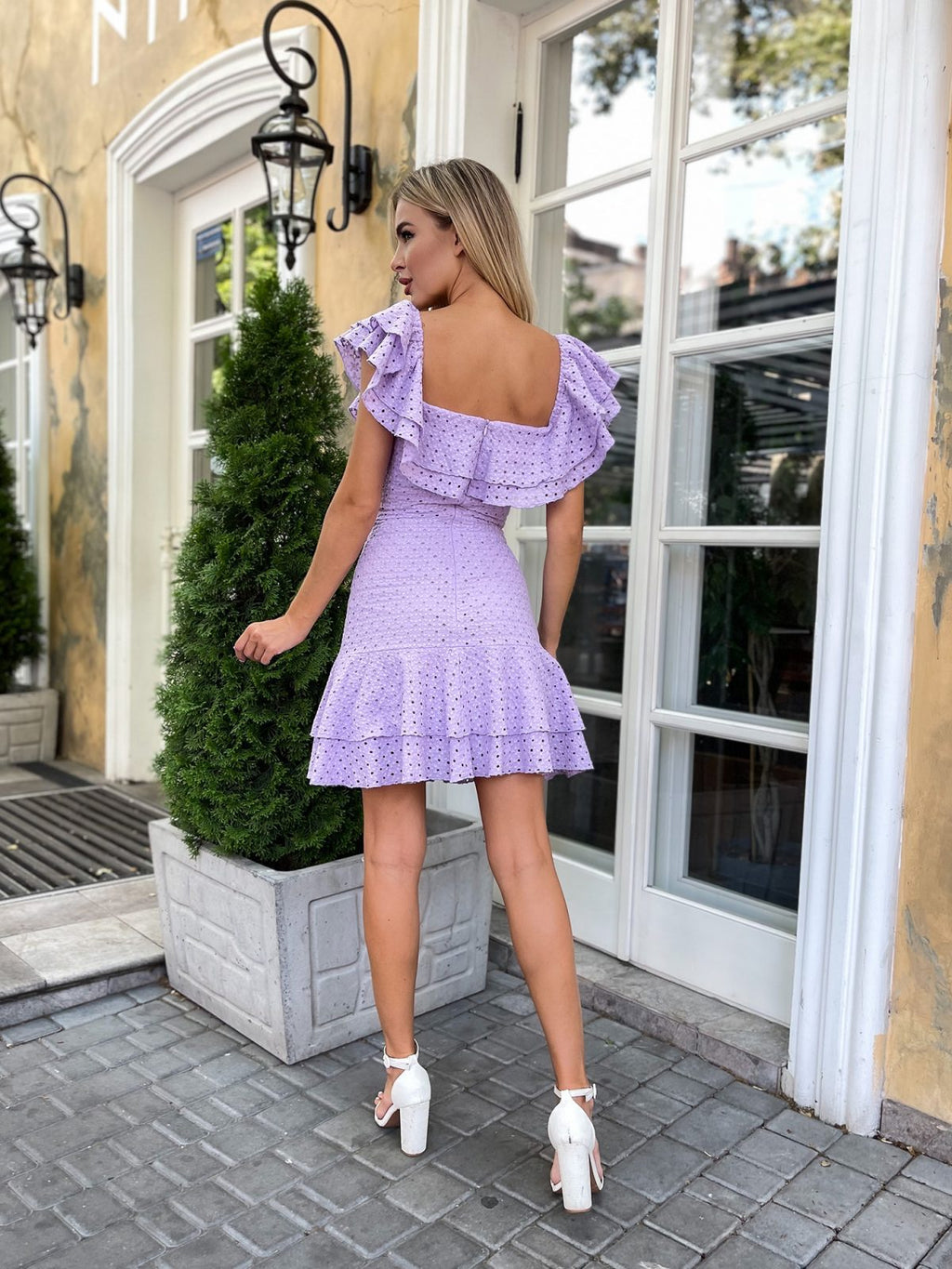 floral texture cotton summer dress