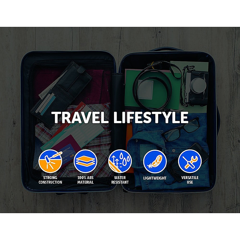 NNEDSZ Delegate Suitcases Luggage Set 20" 24" 28" Carry On Trolley TSA Travel Bag