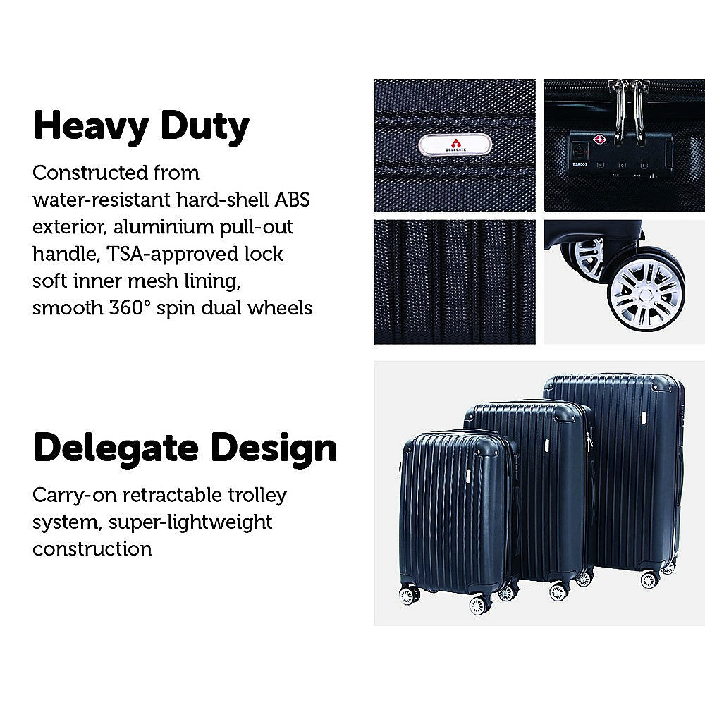 NNEDSZ Delegate Suitcases Luggage Set 20" 24" 28" Carry On Trolley TSA Travel Bag
